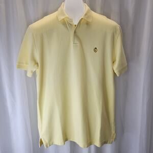 Ralph Lauren Vintage Pale Yellow Polo Shirt RL Embroidered Crest, Small